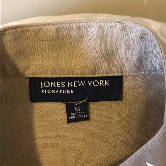 JONES N York signature tan color shirts “M” - Picture 5 of 7